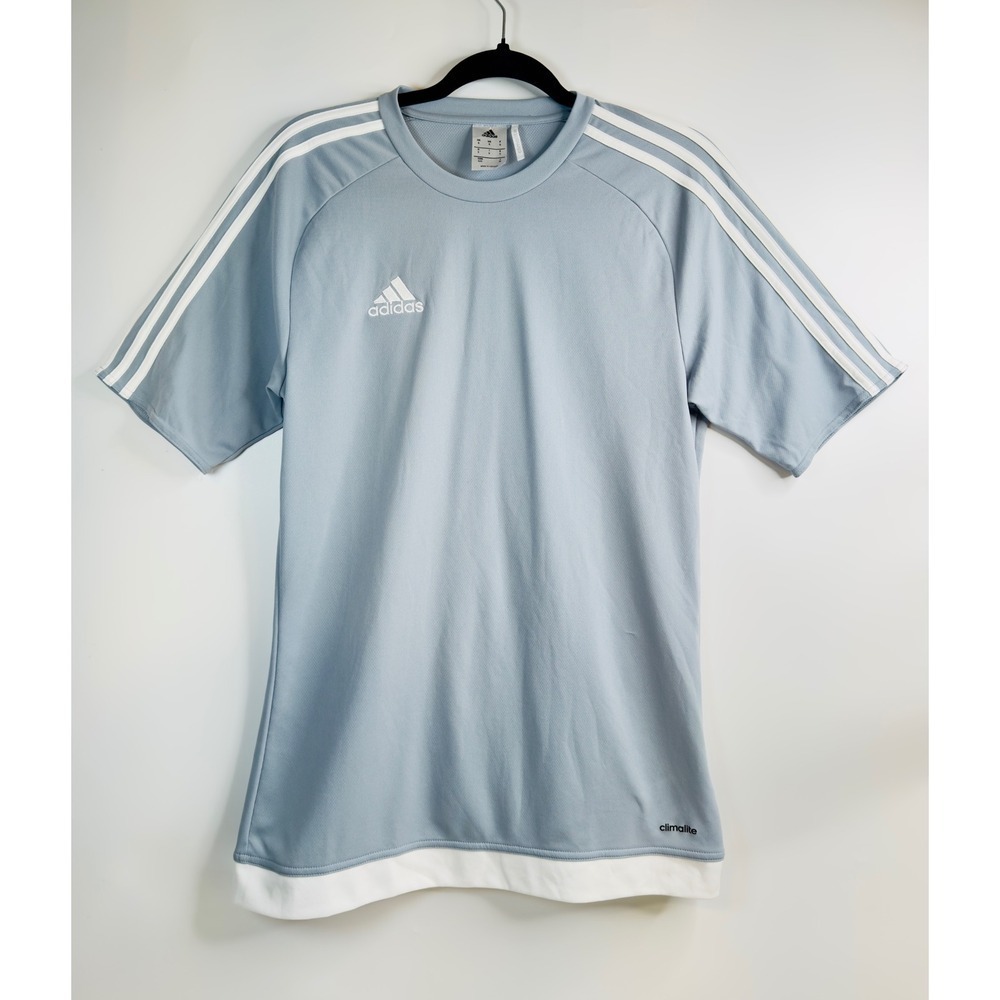 Adidas ClimaLite Athletic T-Shirt Jersey Activewear‎ Number 15 Gray - Picture 2 of 13